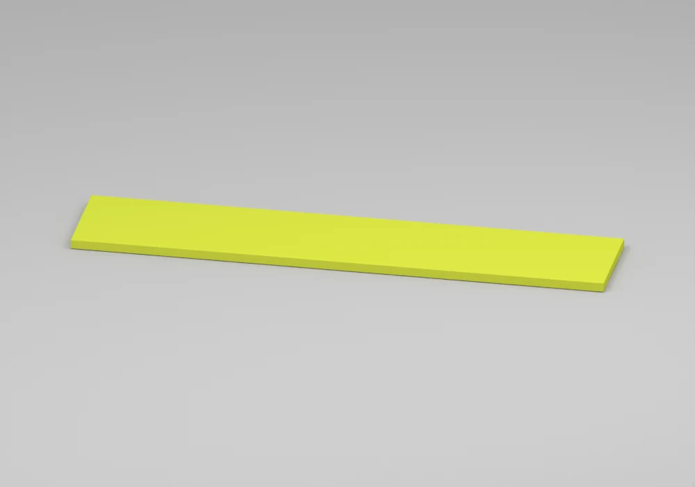 Acid Green Wall shelf - Approved perspective view