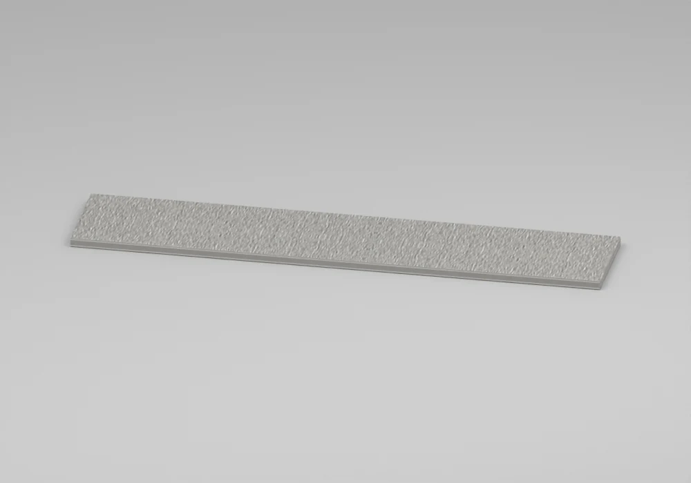 Brushed Steel Wall shelf - Approved perspective view