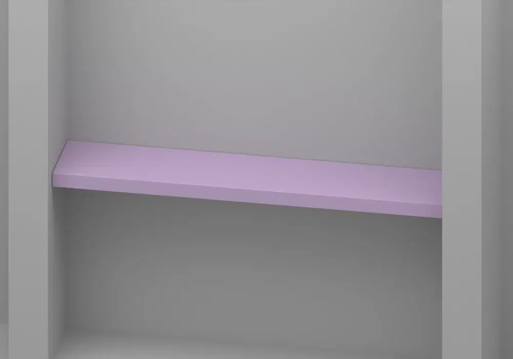 Lilac Alcove shelf - Approved perspective view