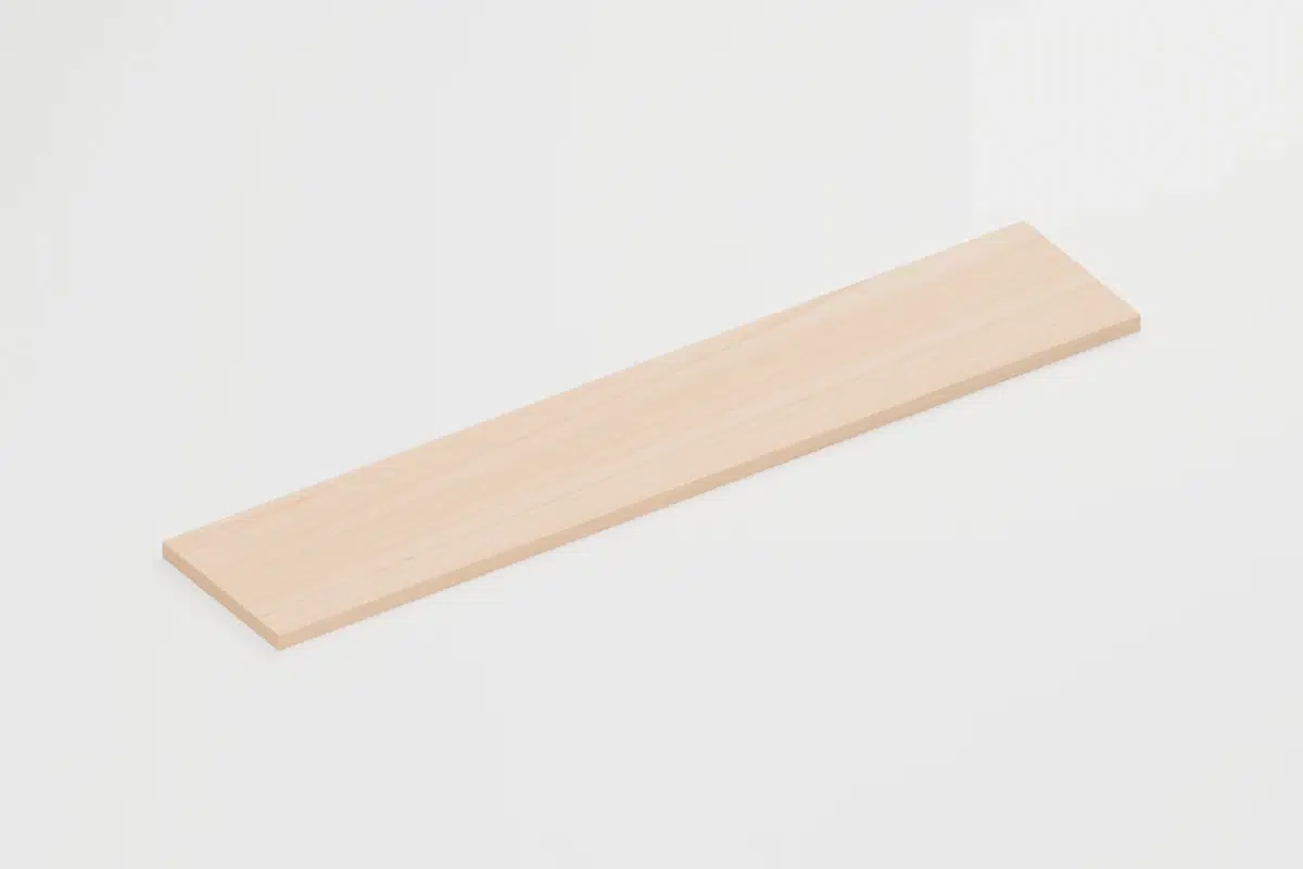 Maple wall shelf - Perspective view