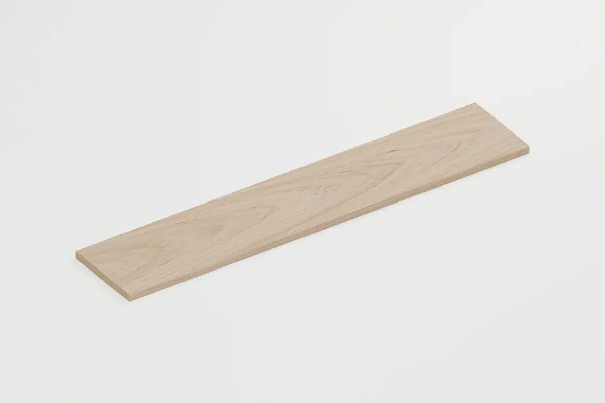 Oak wall shelf - Perspective view