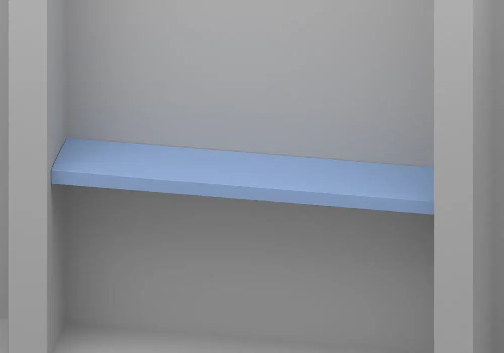 Pastel Blue Alcove shelf - Approved perspective view