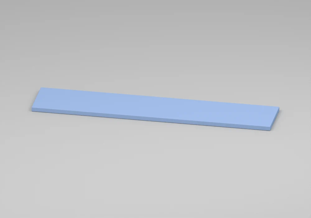 Pastel Blue Wall shelf - Approved perspective view