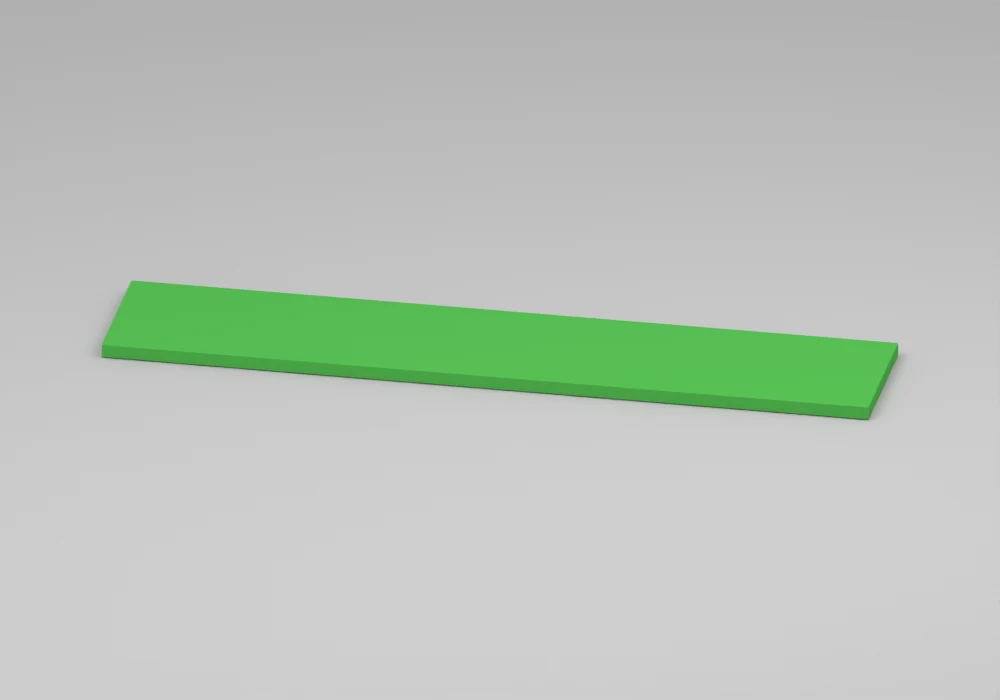 Pea Green Wall shelf - Approved perspective view