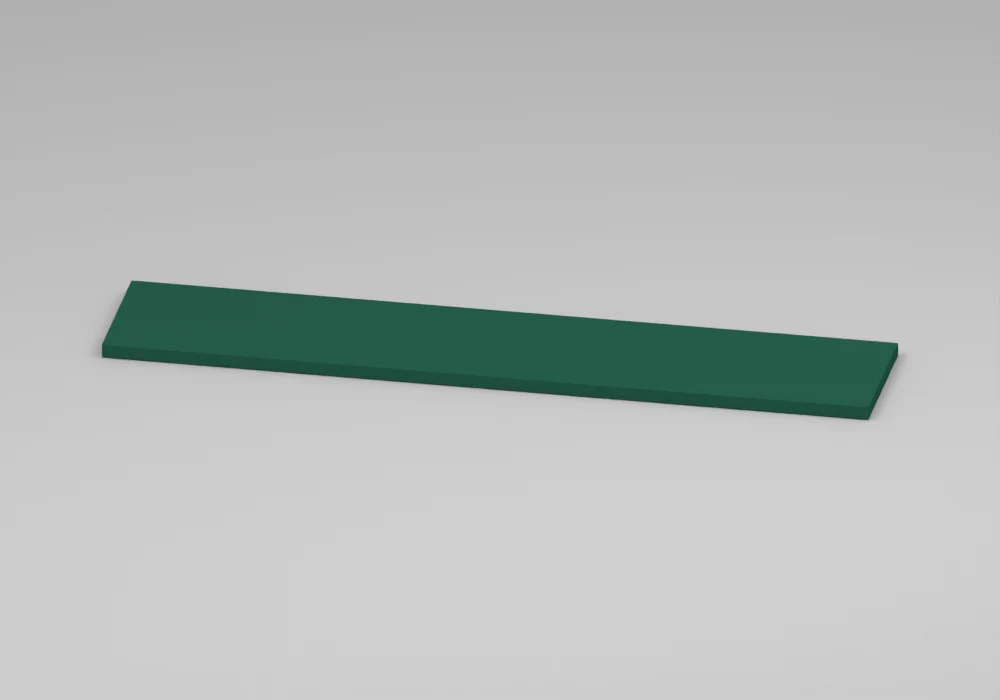 Racing Green Wall shelf - Approved perspective view
