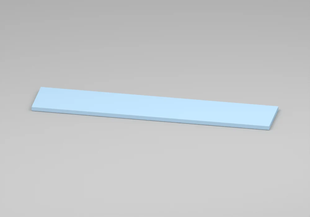 Sky Blue Wall shelf - Approved perspective view