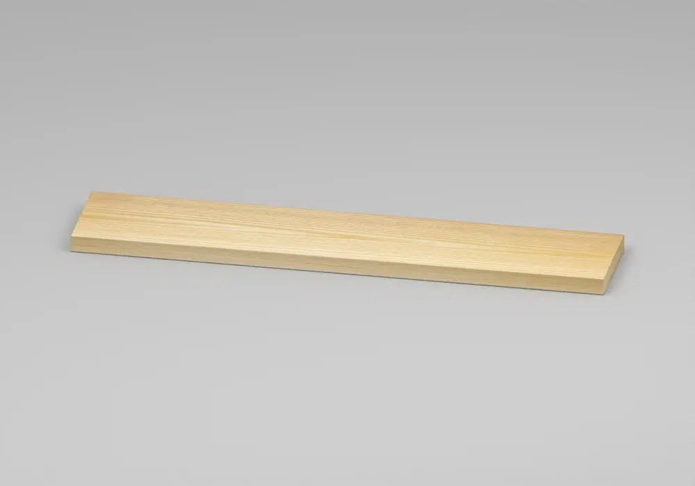 Solid Ash Wall shelf - Approved perspective view