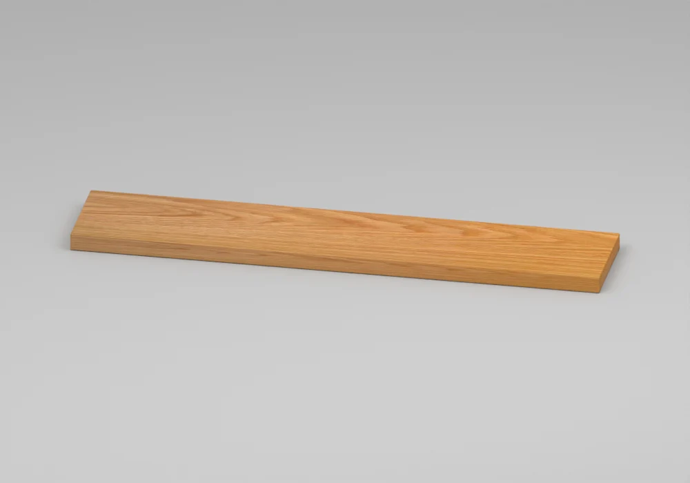 Solid Oak Wall shelf - Approved perspective view