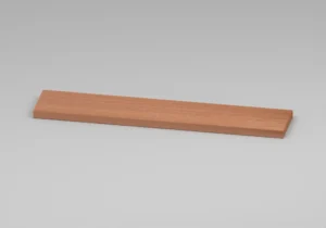 Solid Sapele Wall shelf - Approved perspective view