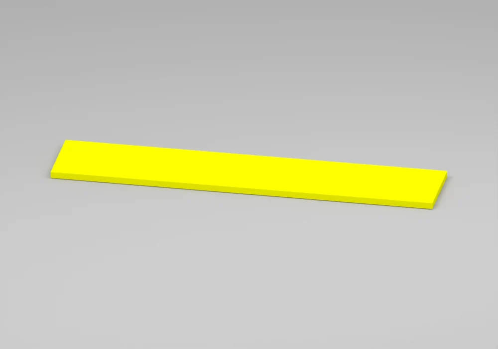 Sunflower Yellow Wall shelf - Approved perspective view