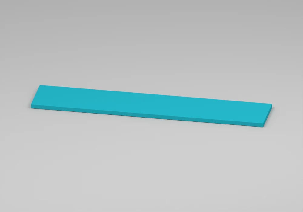 Turquoise Wall shelf - Approved perspective view