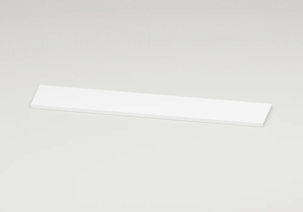 White Gloss Wall shelf - Approved perspective view