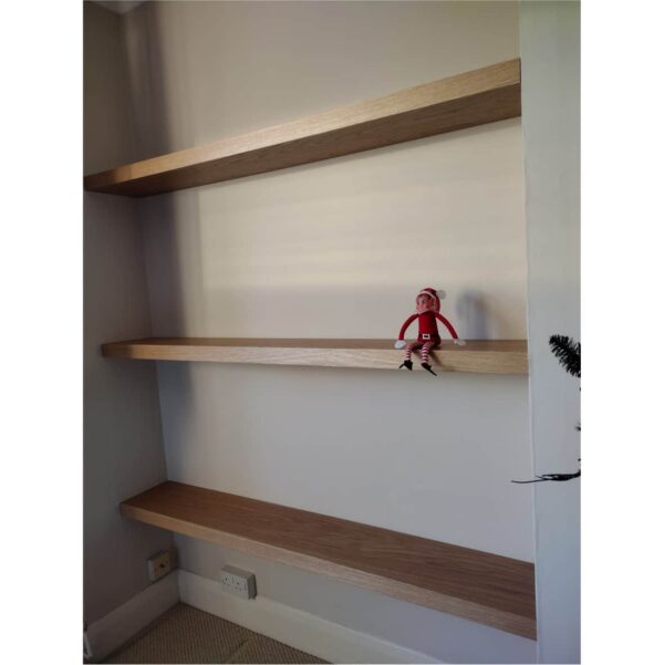 Floating shelving customisable as grey shelves for sale at Top Shelf UK