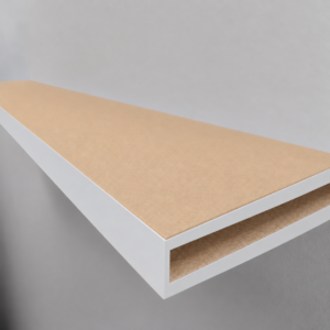 Ready to paint — grooved alcove wall-end detail